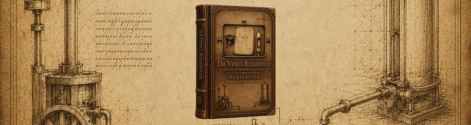 Da Vinci Reservoir: School of Motion & Control Newsletter
